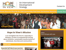 Tablet Screenshot of hopeinview.org